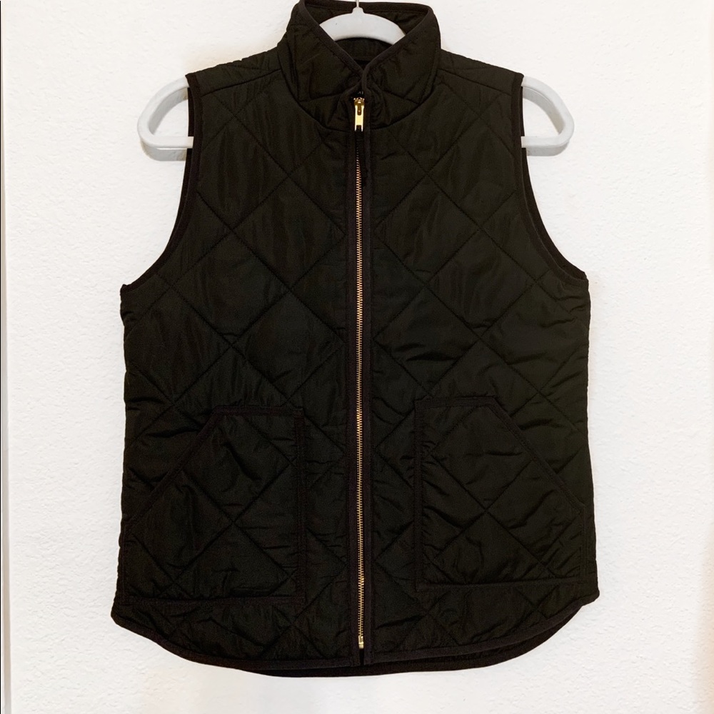 J.Crew Mercantile | Black quilted vest | EUC | Size Small